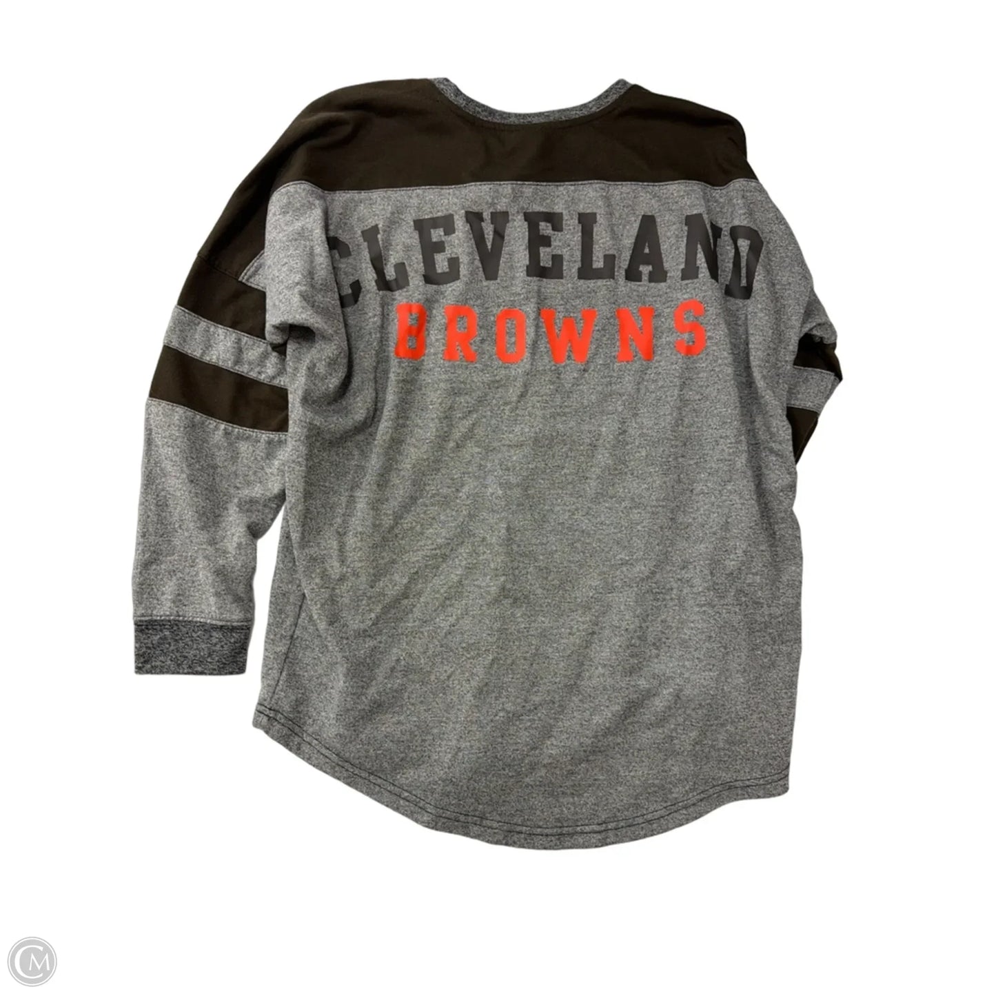 Top Long Sleeve By Nfl In Grey, Size: L