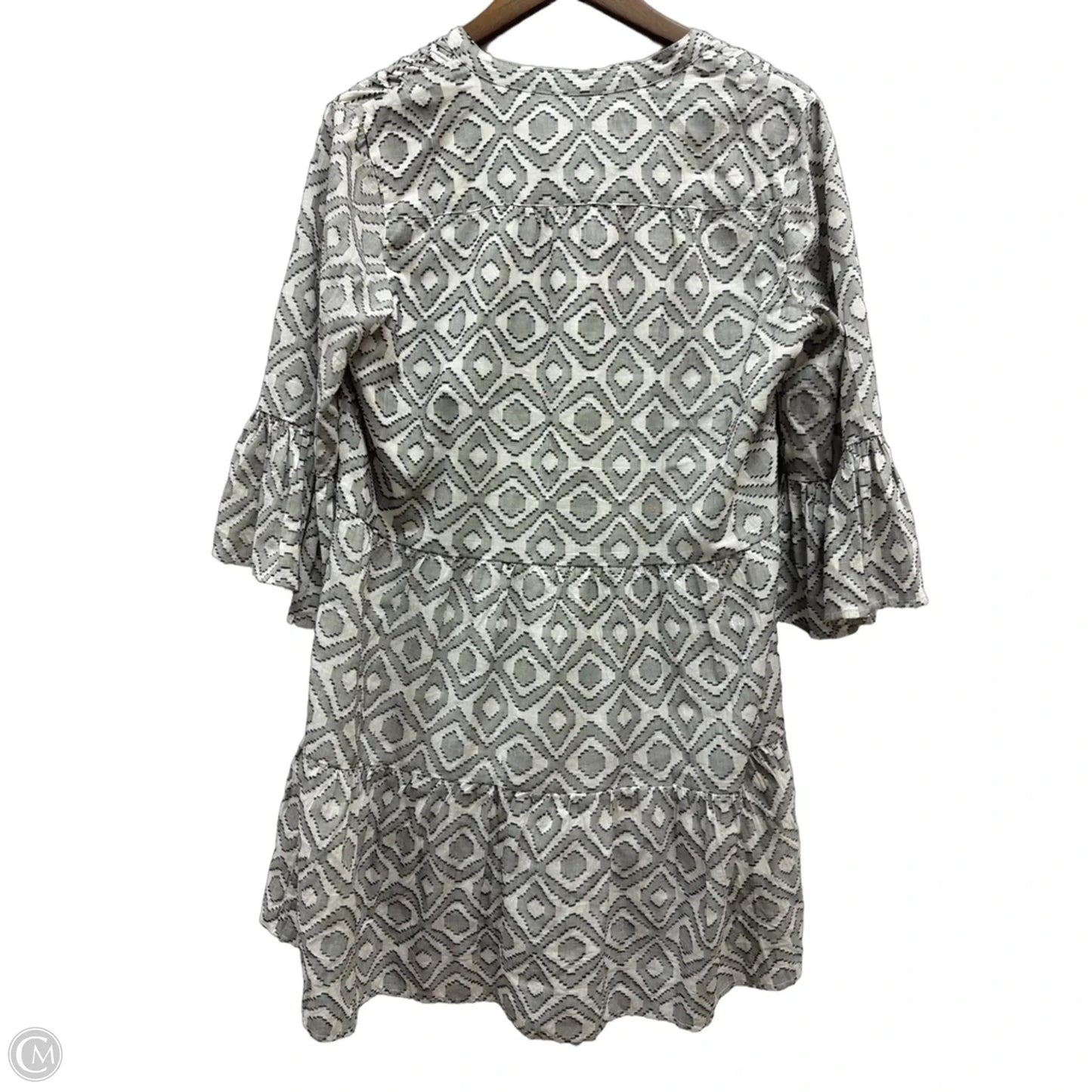 Dress Casual Midi By Tommy Bahama In Grey & White, Size: S