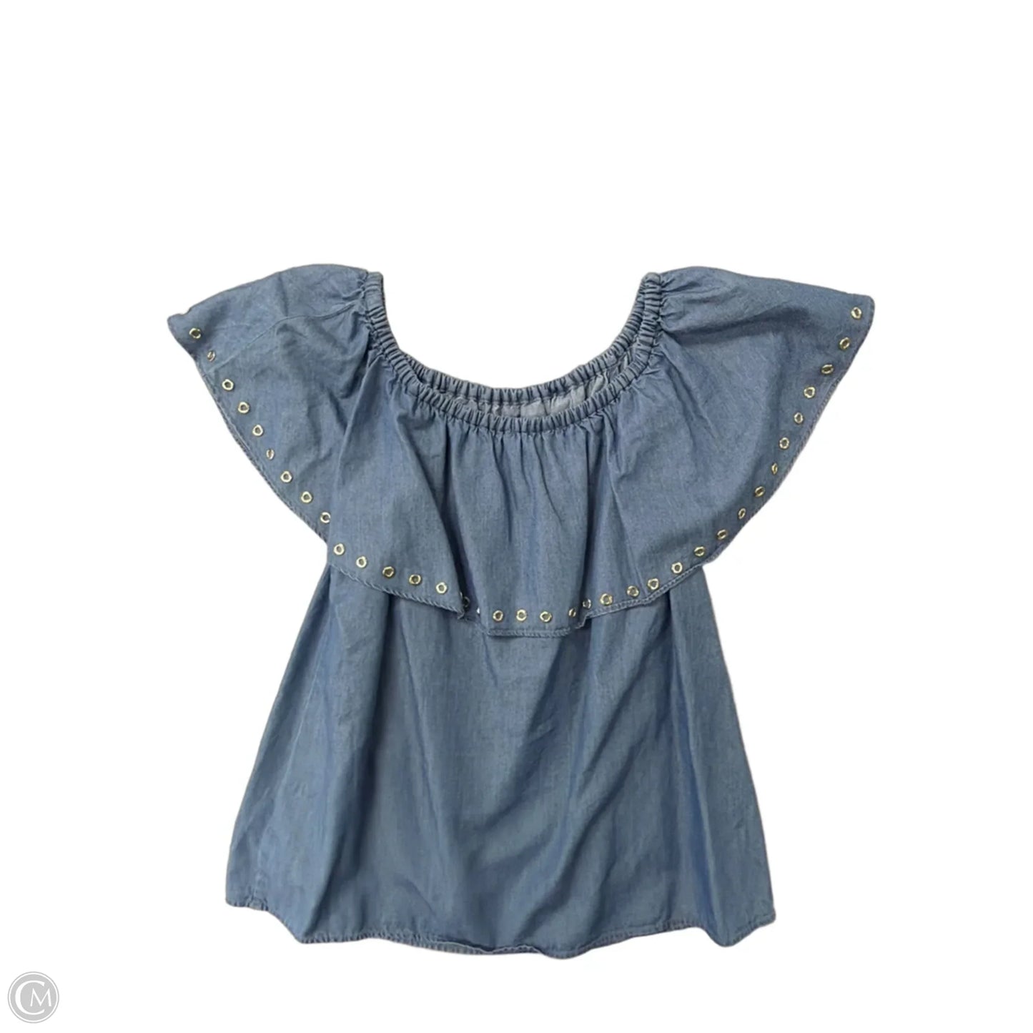 Top Sleeveless By Michael By Michael Kors In Blue Denim, Size: S