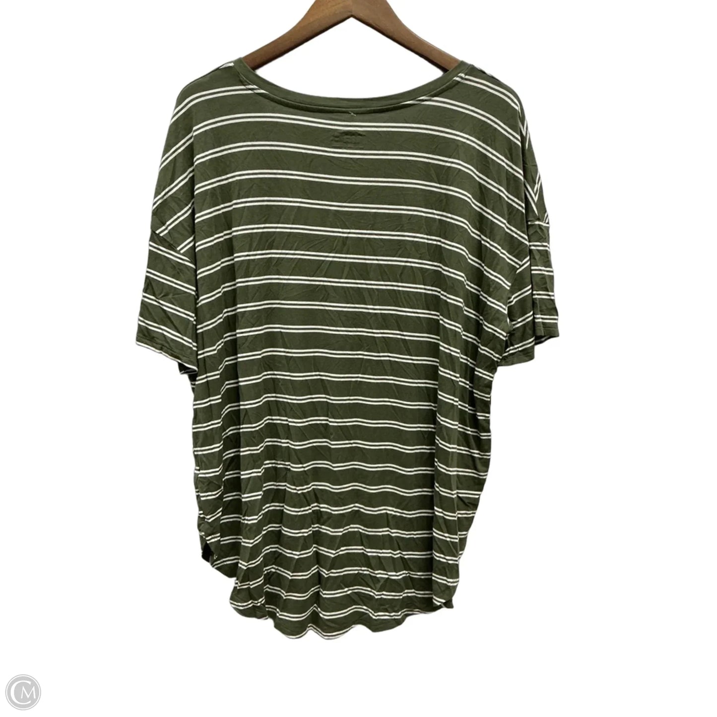 Tunic 3/4 Sleeve By Time And Tru In Striped Pattern, Size: Xl