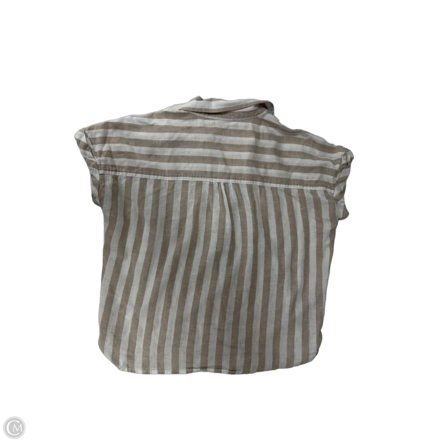 Top Short Sleeve By Beachlunchlounge In Striped Pattern, Size: S