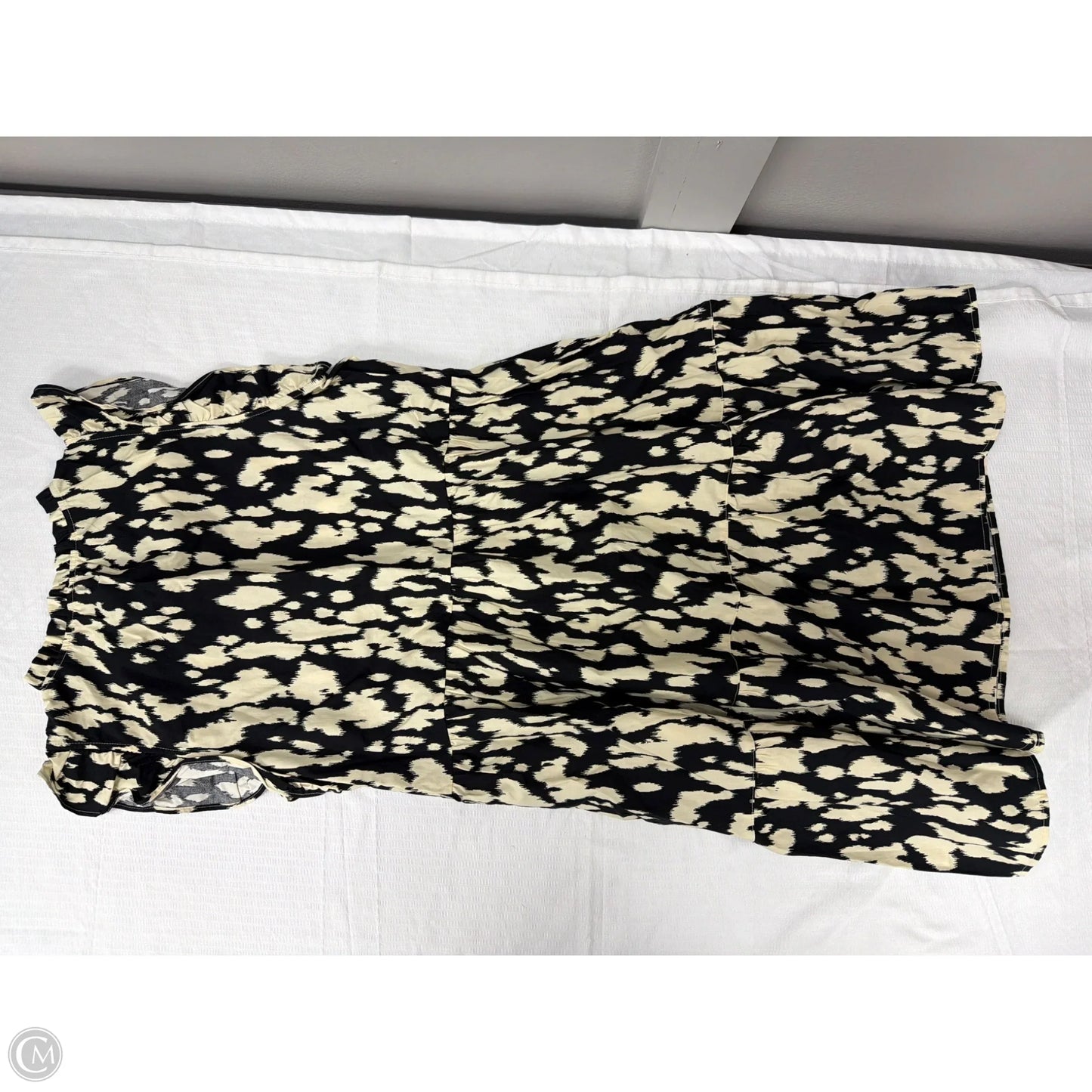 Dress Casual Midi By Time And Tru In Black & Cream, Size: M