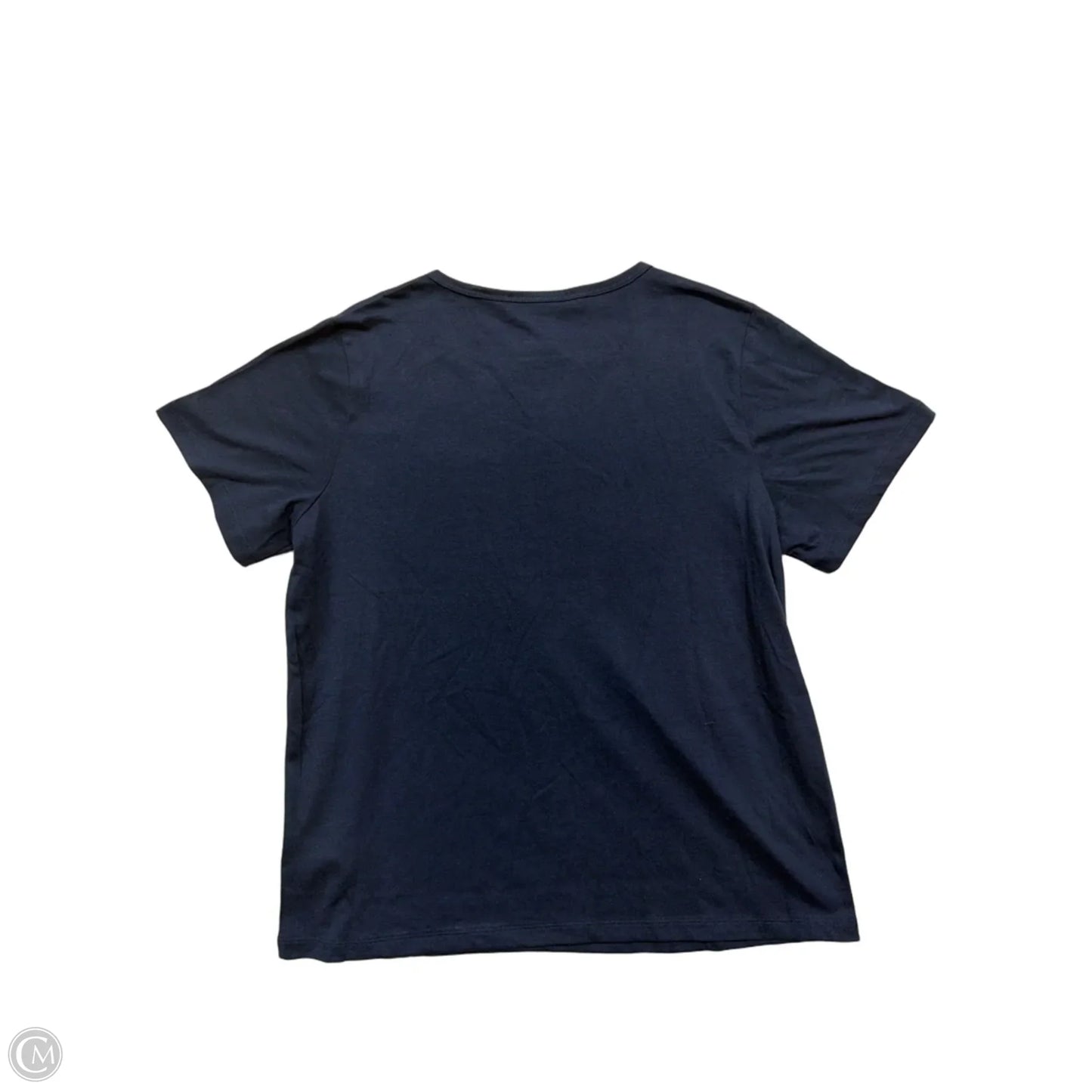 Top Short Sleeve By Gloria Vanderbilt In Blue, Size: M