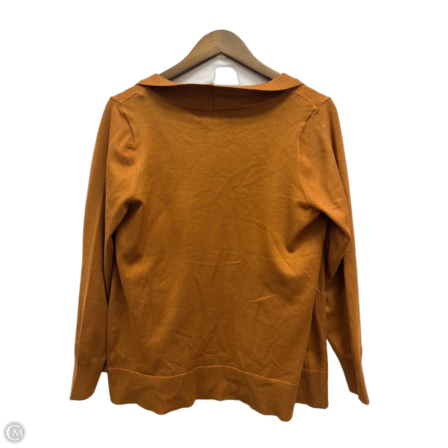 Cardigan By Clothes Mentor In Orange, Size: Xl