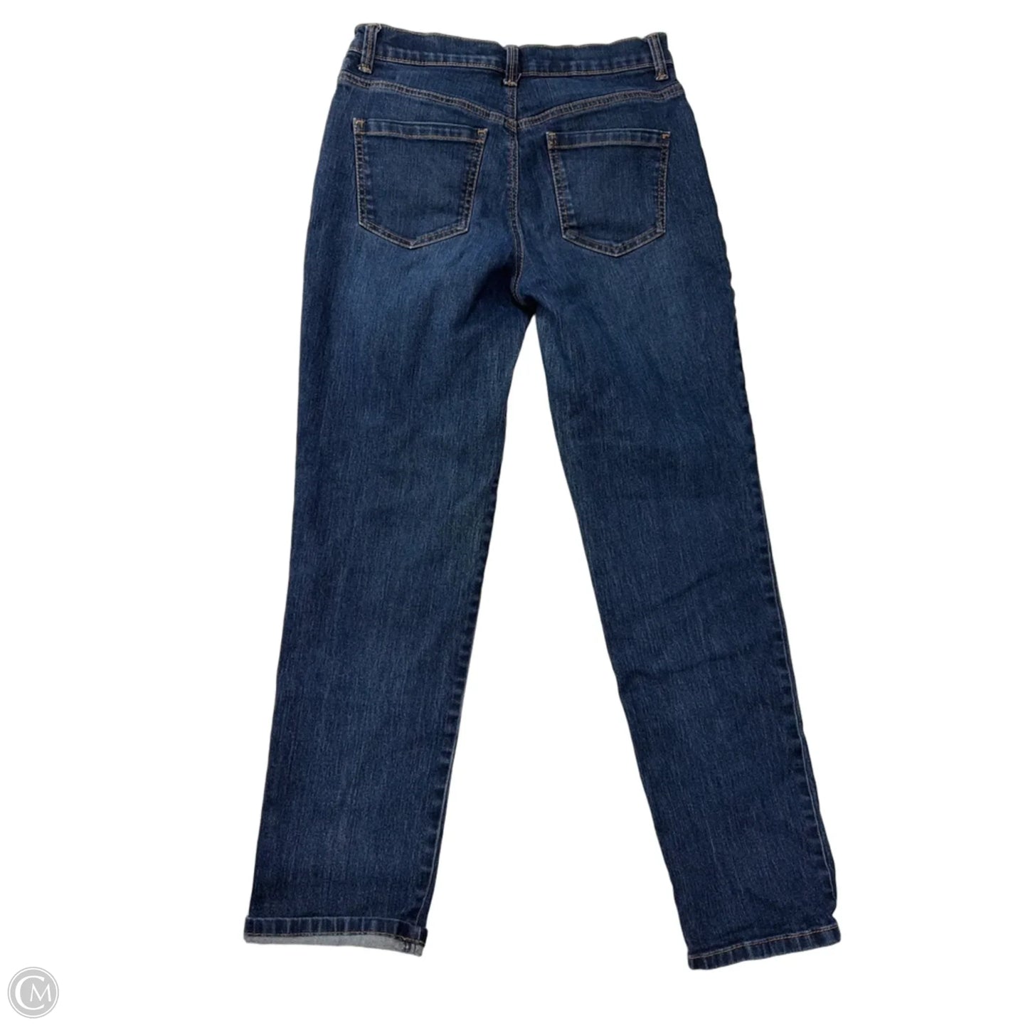 Jeans Straight By Gloria Vanderbilt In Blue Denim, Size: 4