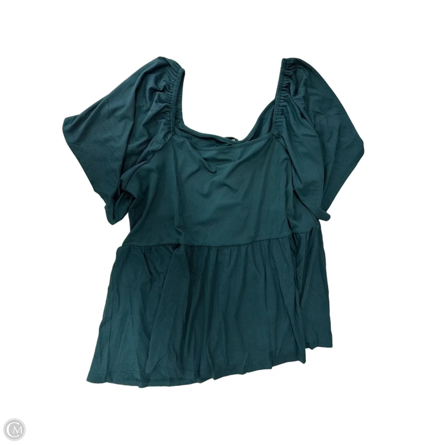 Top Short Sleeve By Clothes Mentor In Green, Size: 4x