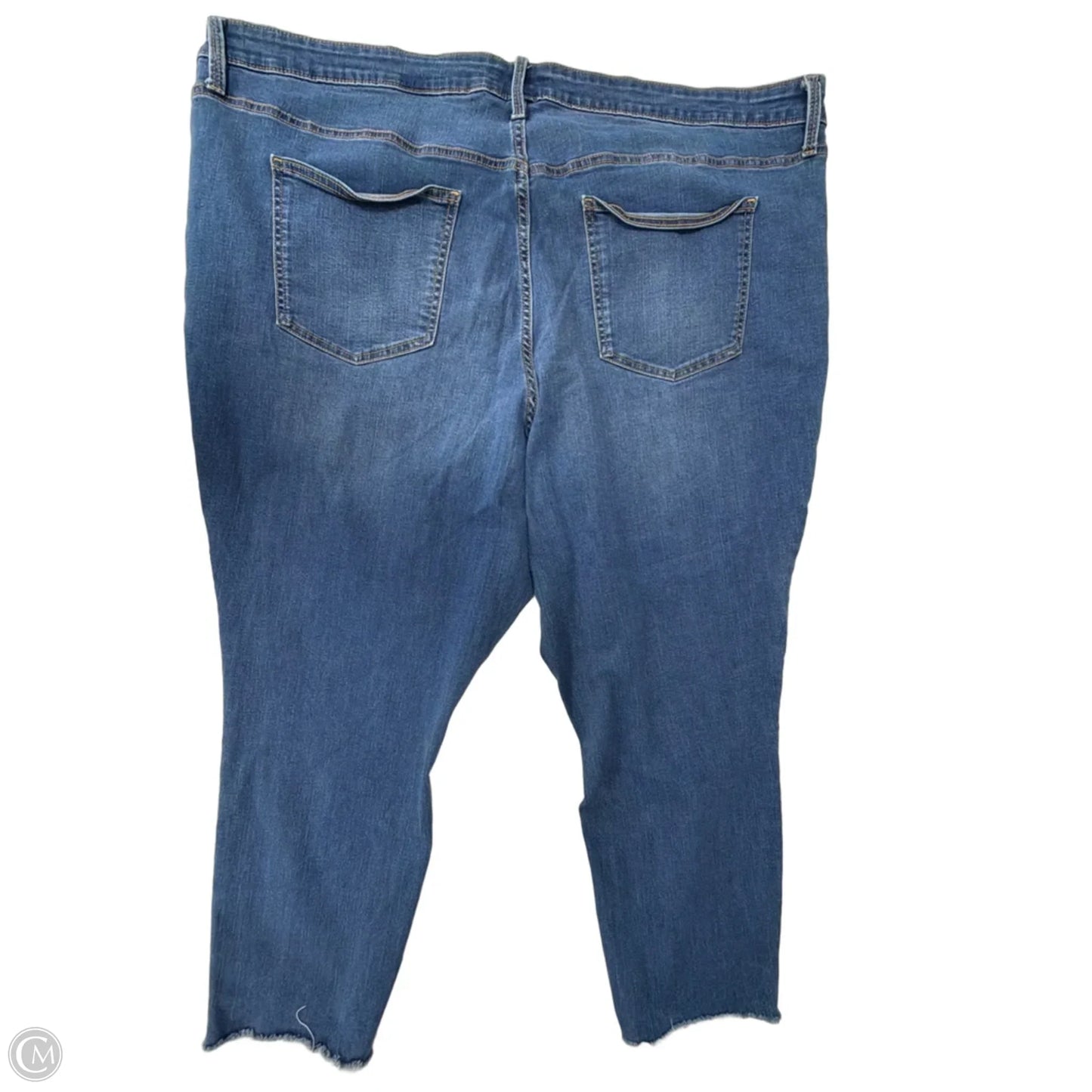 Jeans Cropped By Ava & Viv In Blue Denim, Size: 26