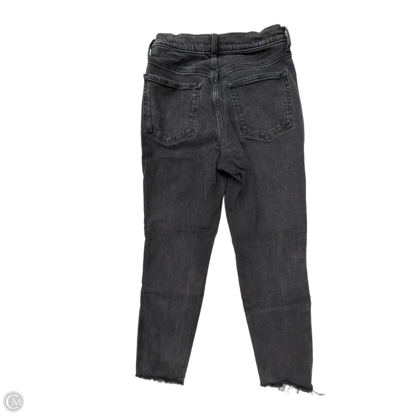 Jeans Straight By Old Navy In Black Denim, Size: 8