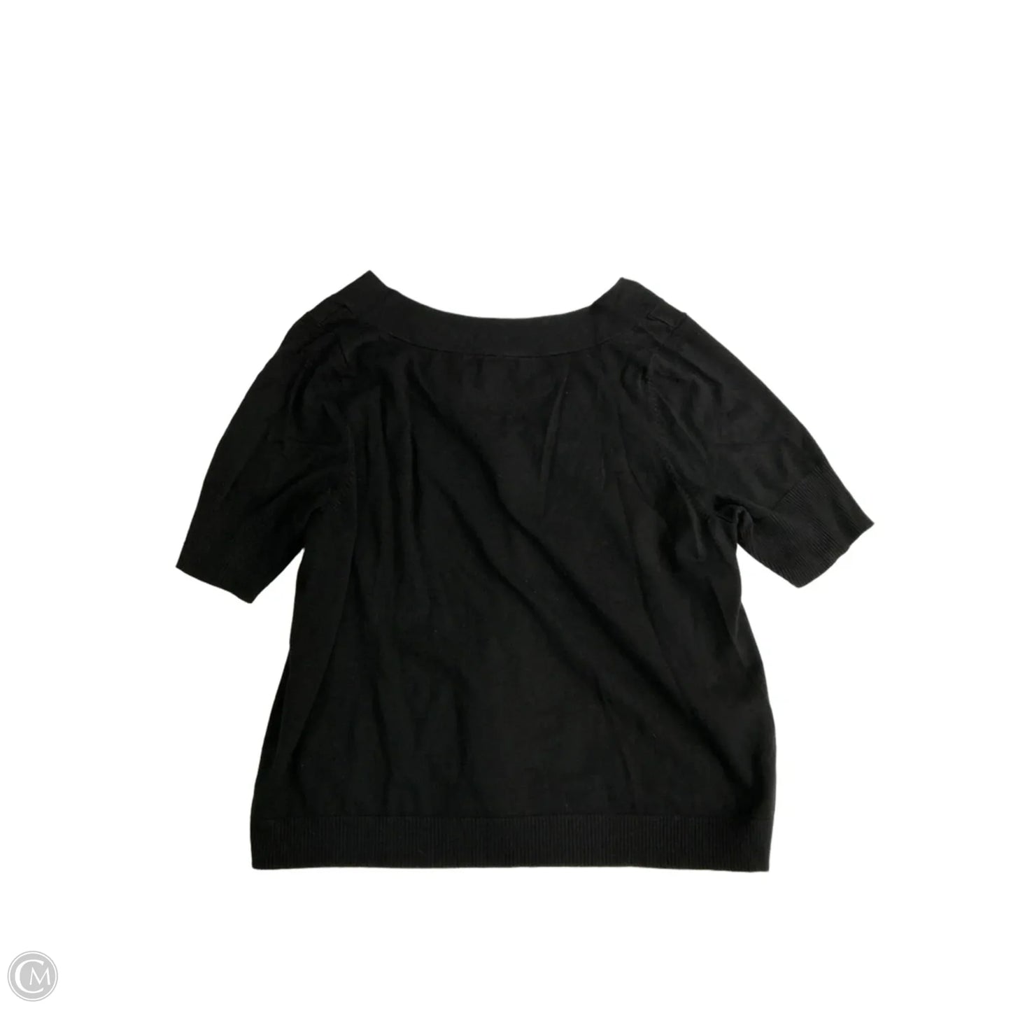 Top Short Sleeve By Lane Bryant In Black, Size: 2x