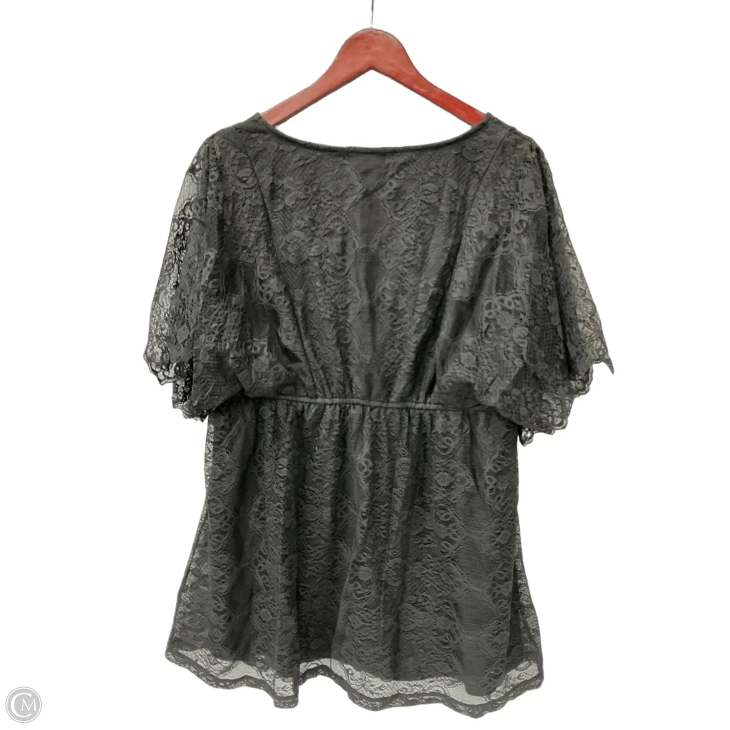 Top Short Sleeve By Style And Company In Black, Size: 1x