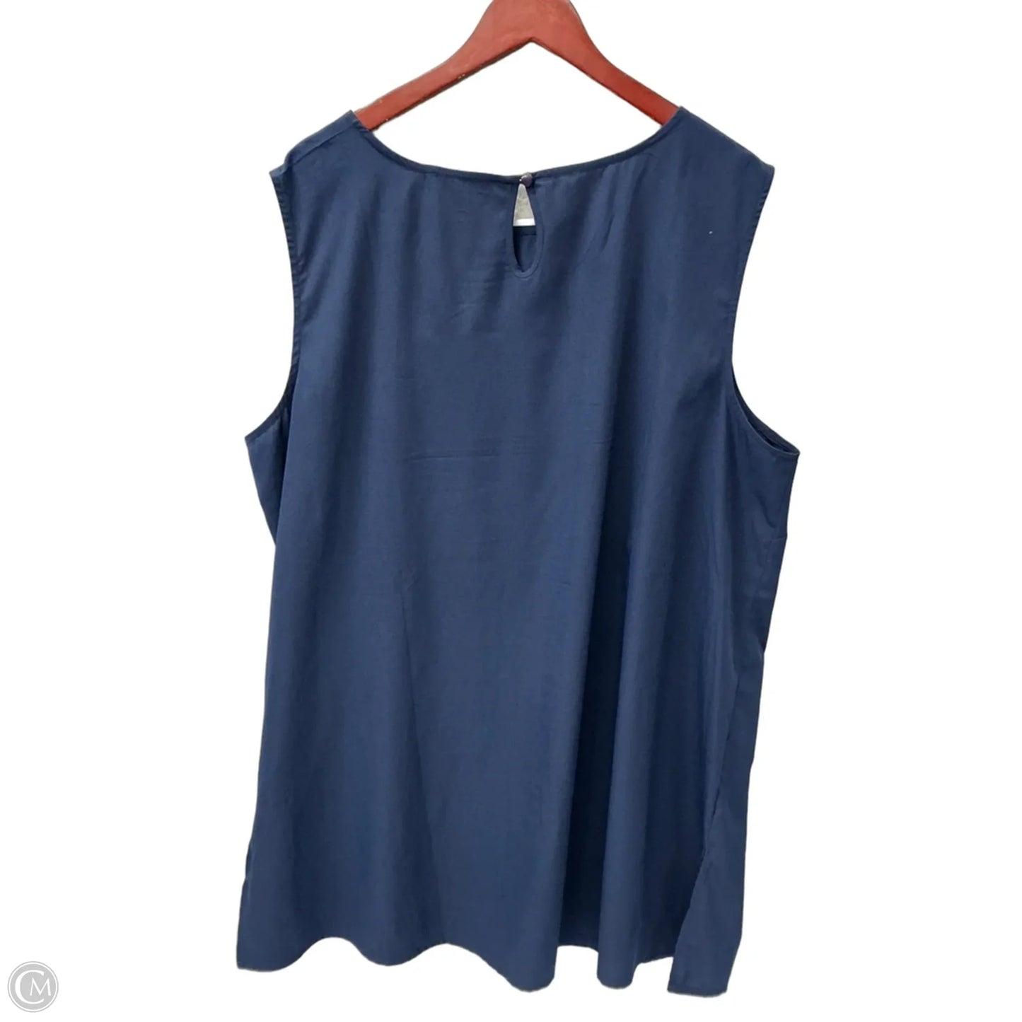 Top Sleeveless By Jessica London In Blue, Size: 2x