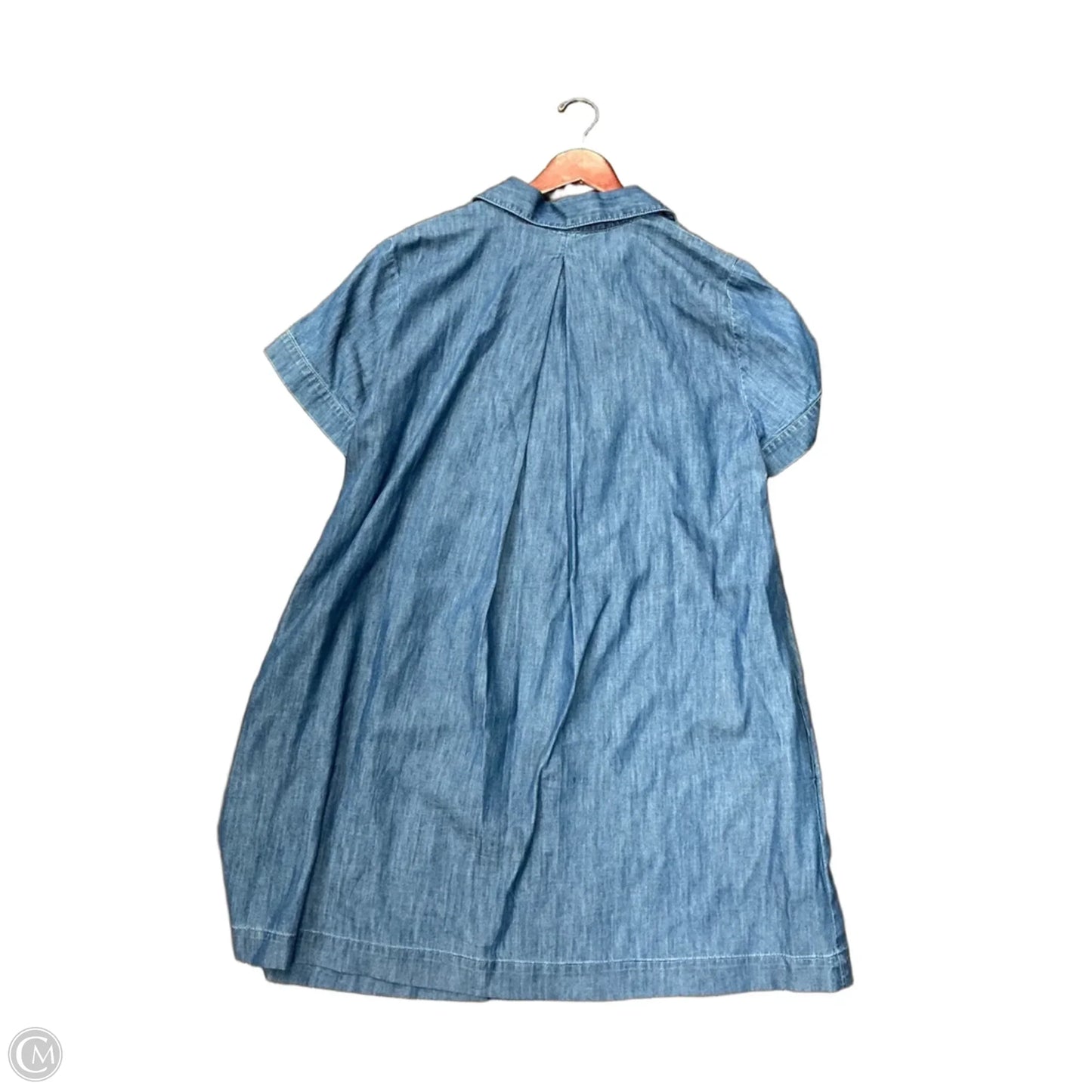 Dress Casual Midi By Talbots In Blue Denim, Size: Xl