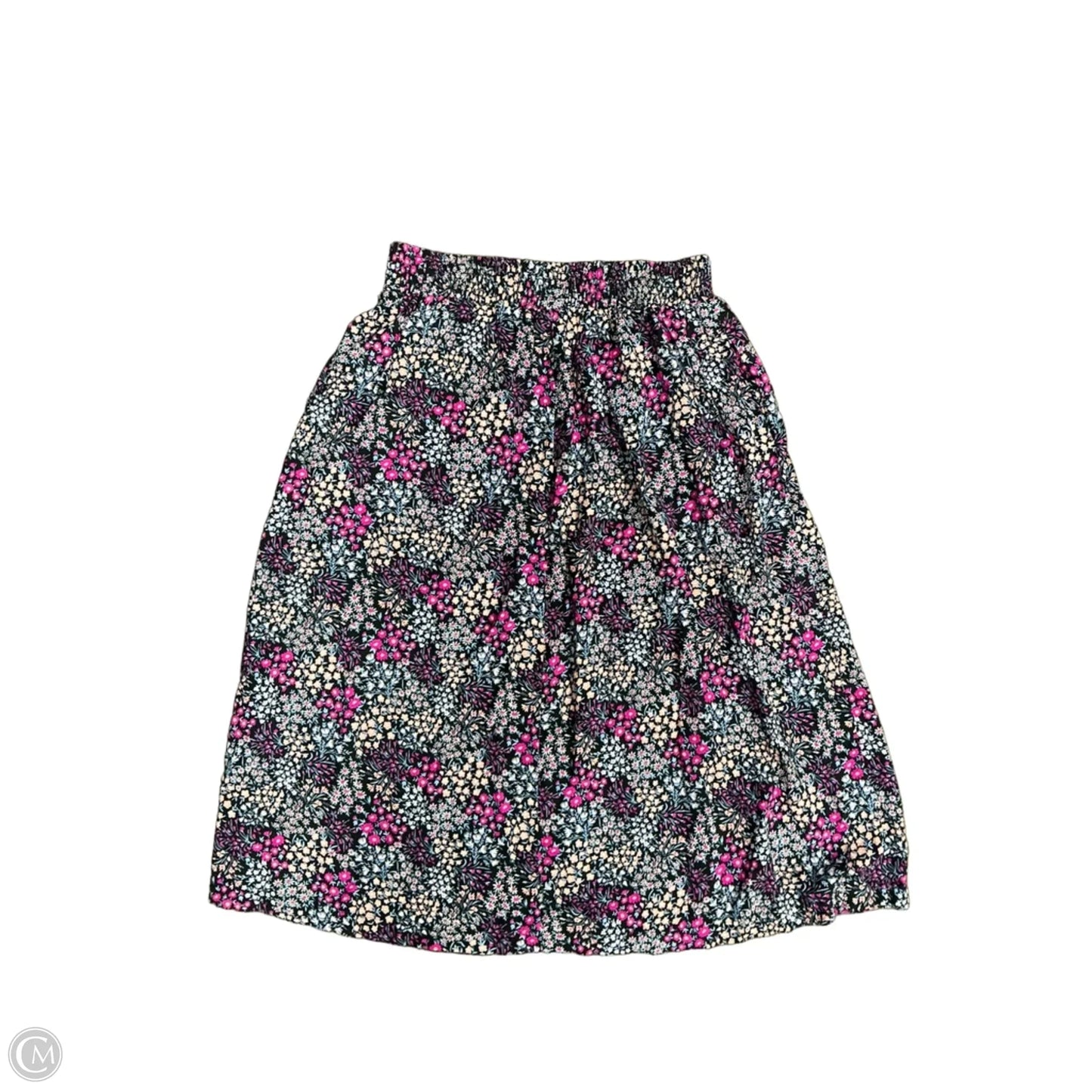 Skirt Midi By Croft And Barrow In Floral Print, Size: Xs