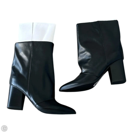 Boots Ankle Heels By Nine West In Black, Size: 9.5