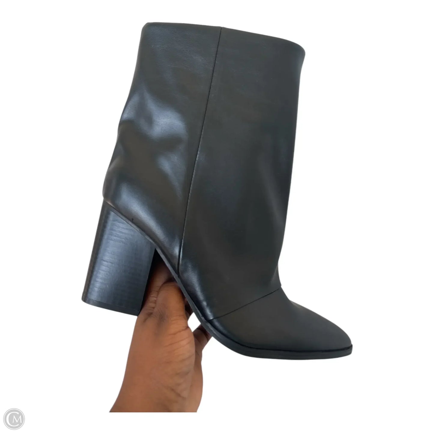 Boots Ankle Heels By Nine West In Black, Size: 9.5