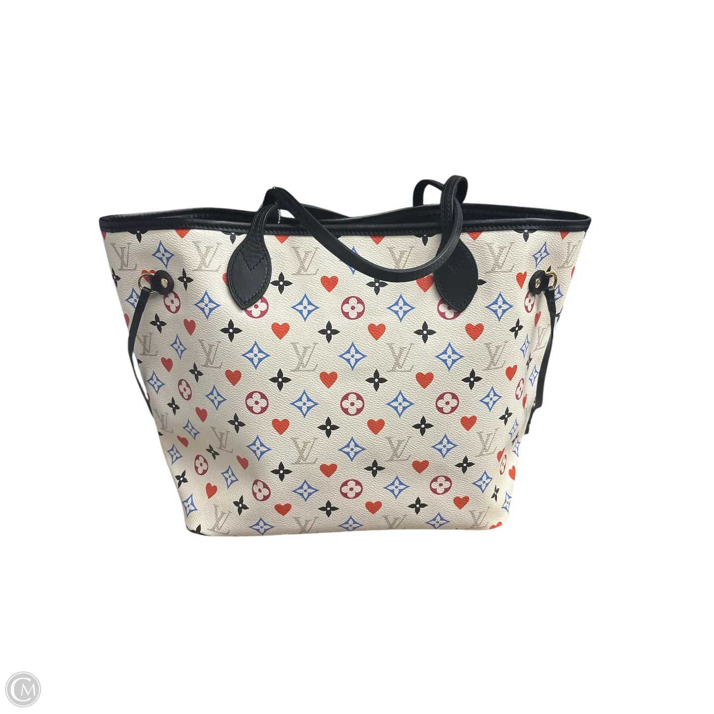 Louis Vuitton Neverfull MM Tote Multicolor Playing Card Print (Rare)