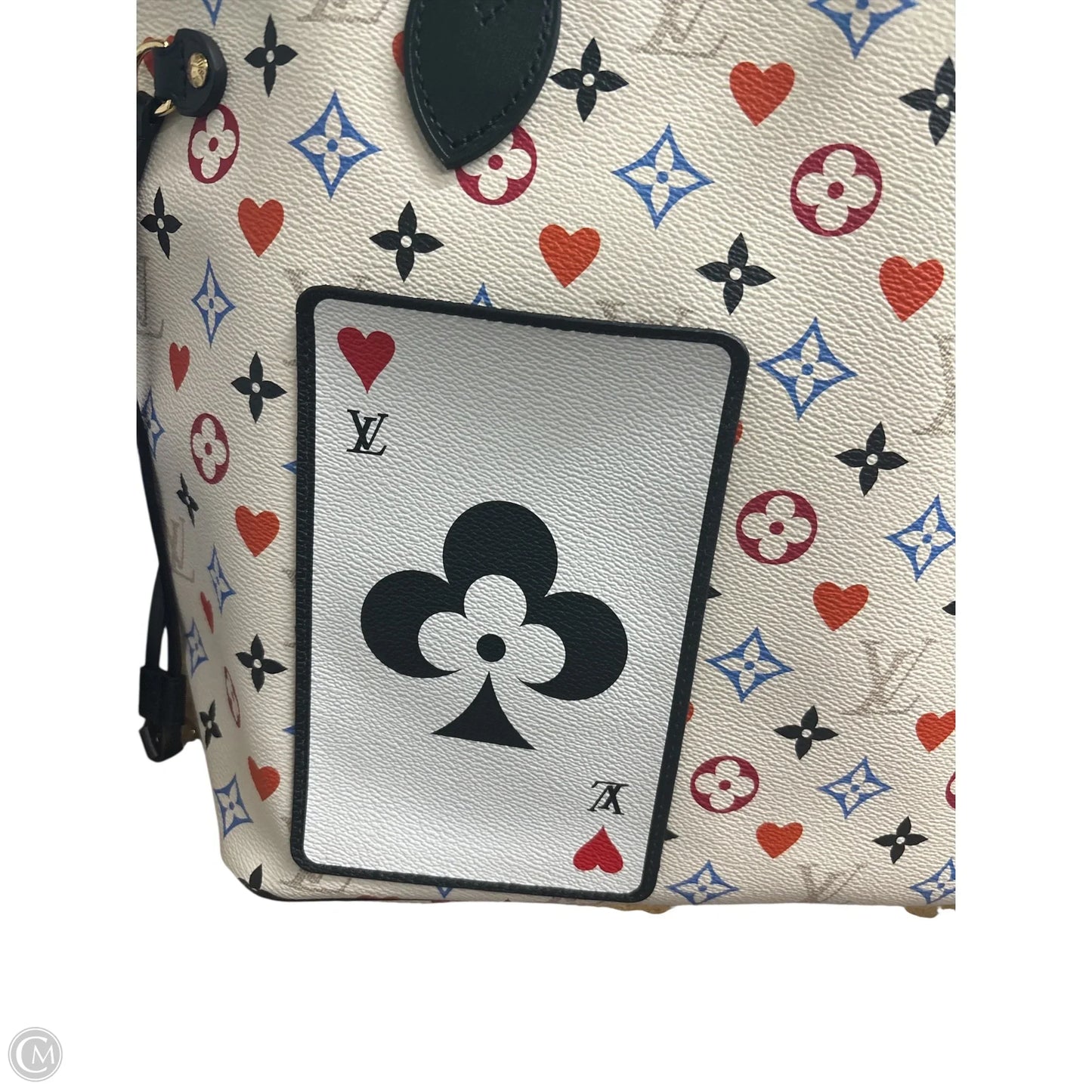 Louis Vuitton Neverfull MM Tote Multicolor Playing Card Print (Rare)