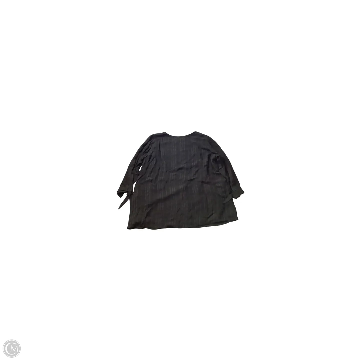 Top Long Sleeve Basic By Skies Are Blue In Black, Size: 3x