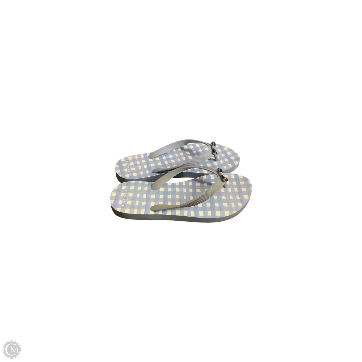 Sandals Designer By Coach In Blue, Size: 7
