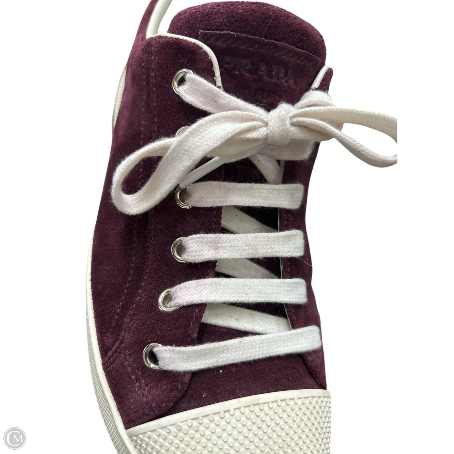 Shoes Luxury Designer By Prada In Maroon