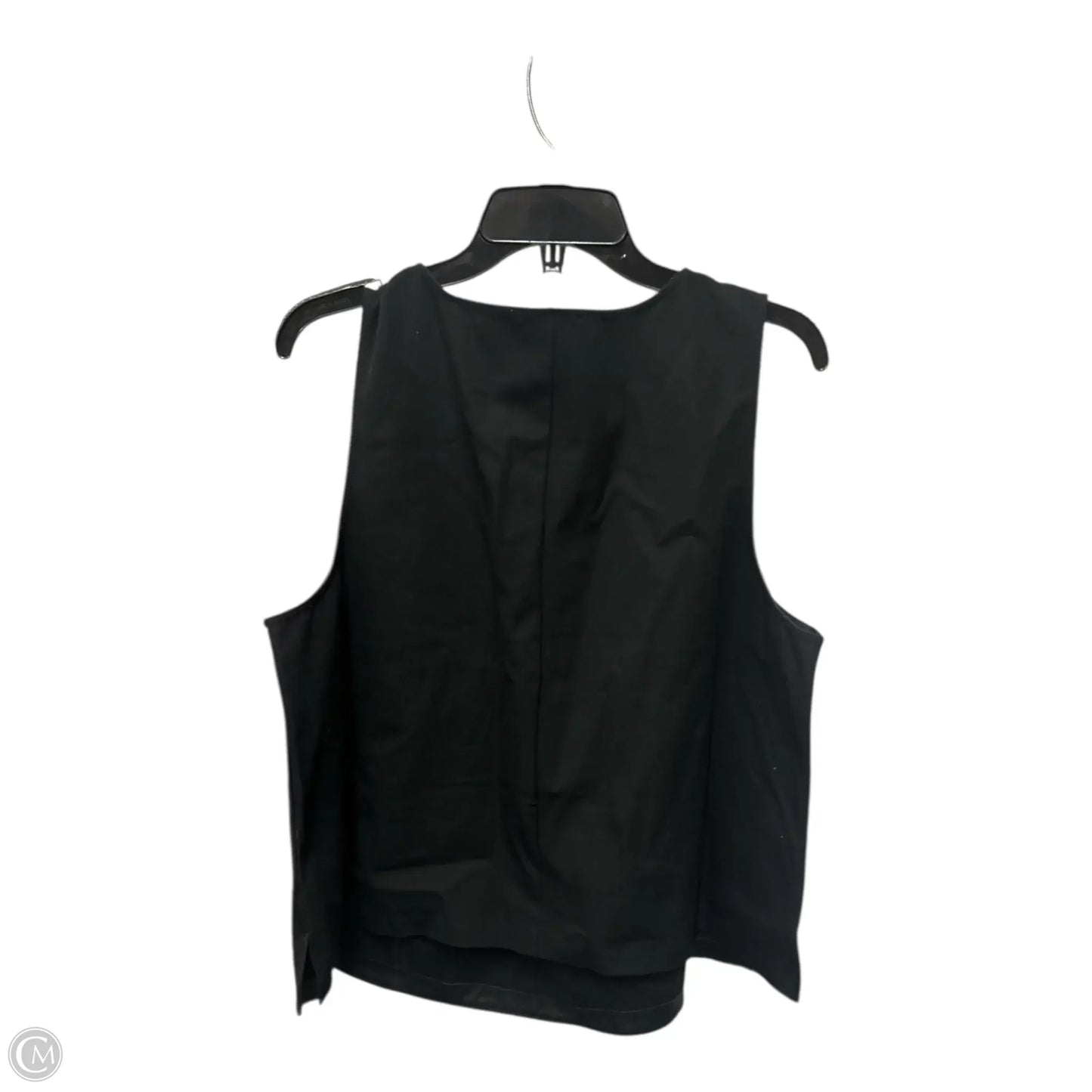Top Sleeveless Basic By Eloquii In Black, Size: 18