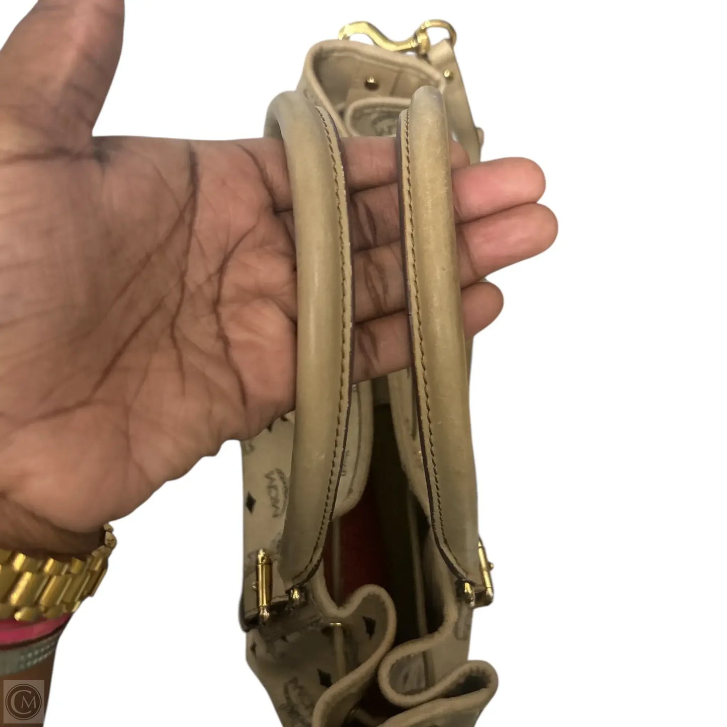 Handbag Luxury Designer By Mcm, Size: Medium