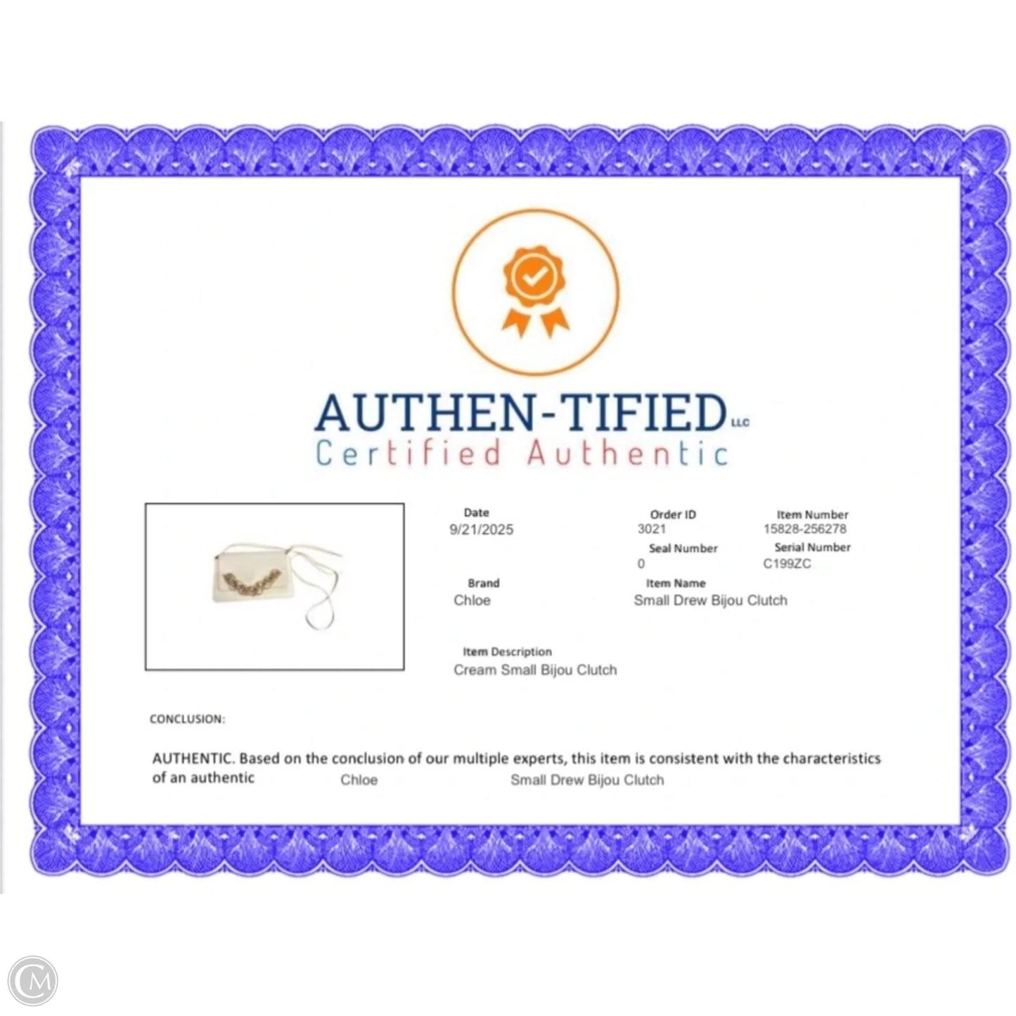 Handbag Luxury Designer By Chloe, Size: Small