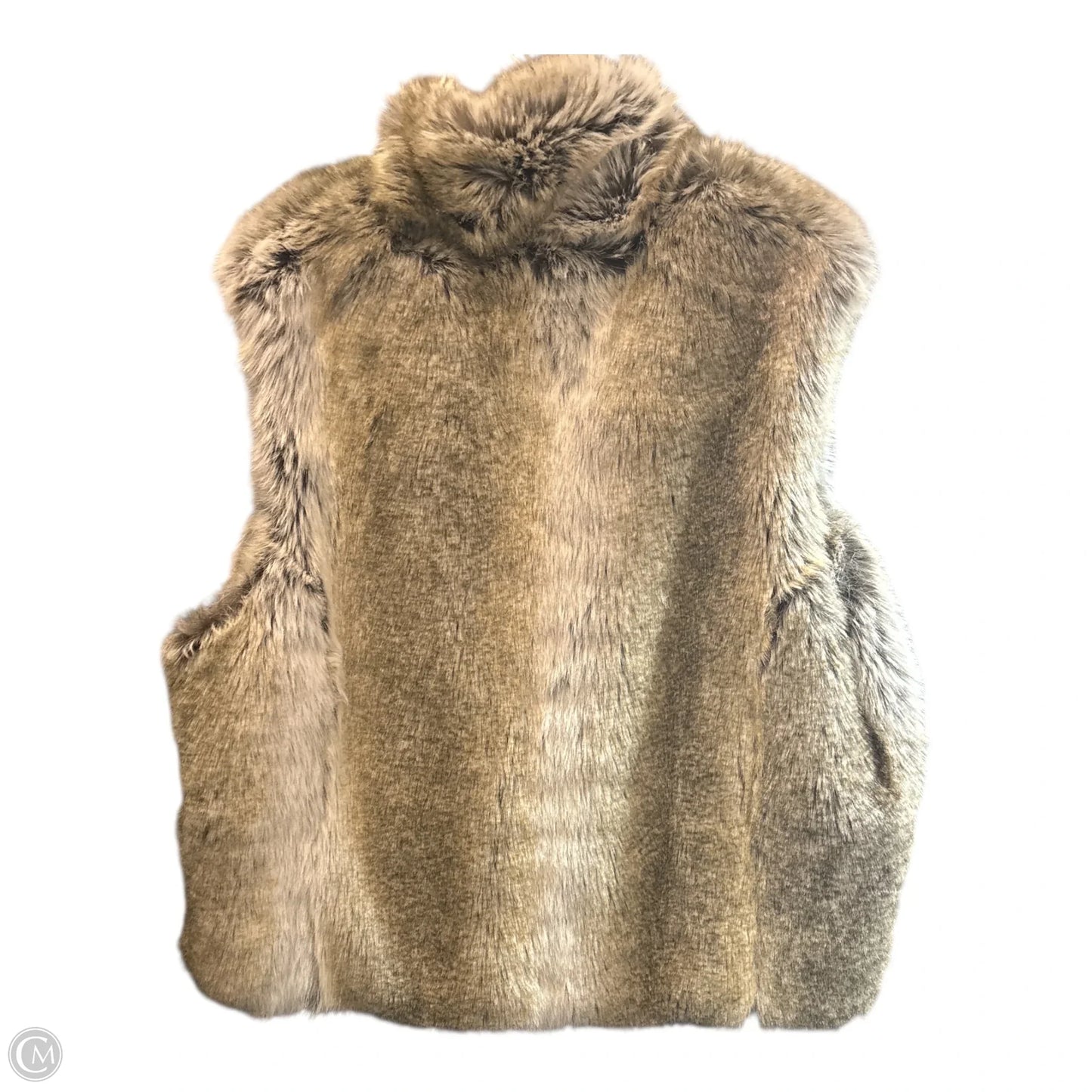 Vest Faux Fur & Sherpa By Weatherproof In Tan, Size: Xl
