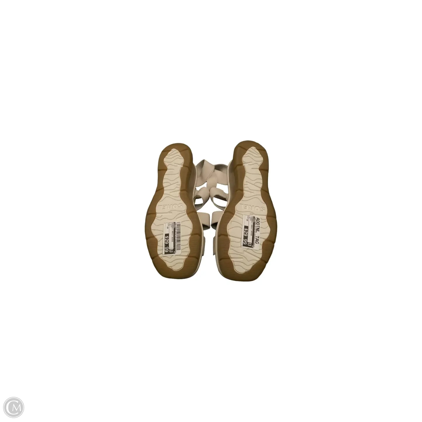 Sandals Heels Wedge By Sorel In Cream, Size: 10