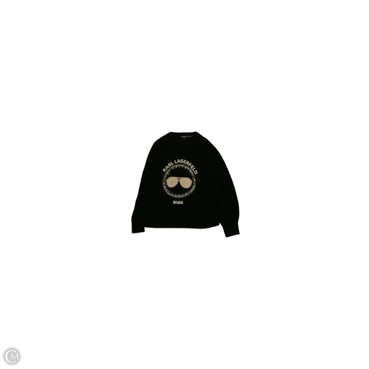 Sweater Designer By Karl Lagerfeld In Black, Size: L