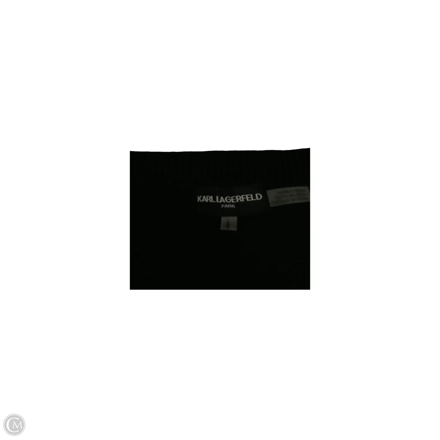 Sweater Designer By Karl Lagerfeld In Black, Size: L