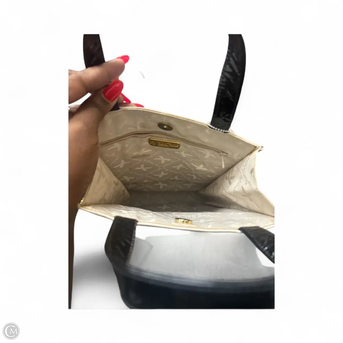 Handbag Leather By Clothes Mentor, Size: Medium