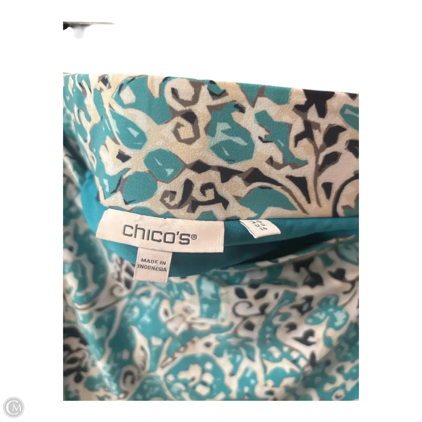 Athletic Skort By Chicos In Teal, Size: 14
