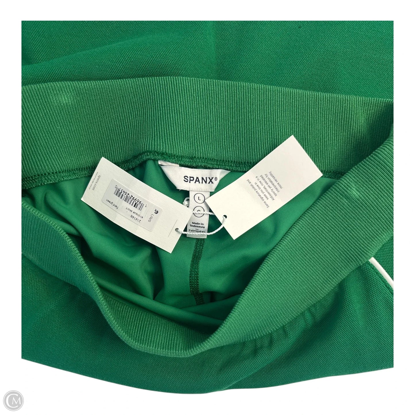 Athletic Skort By Spanx In Green, Size: L