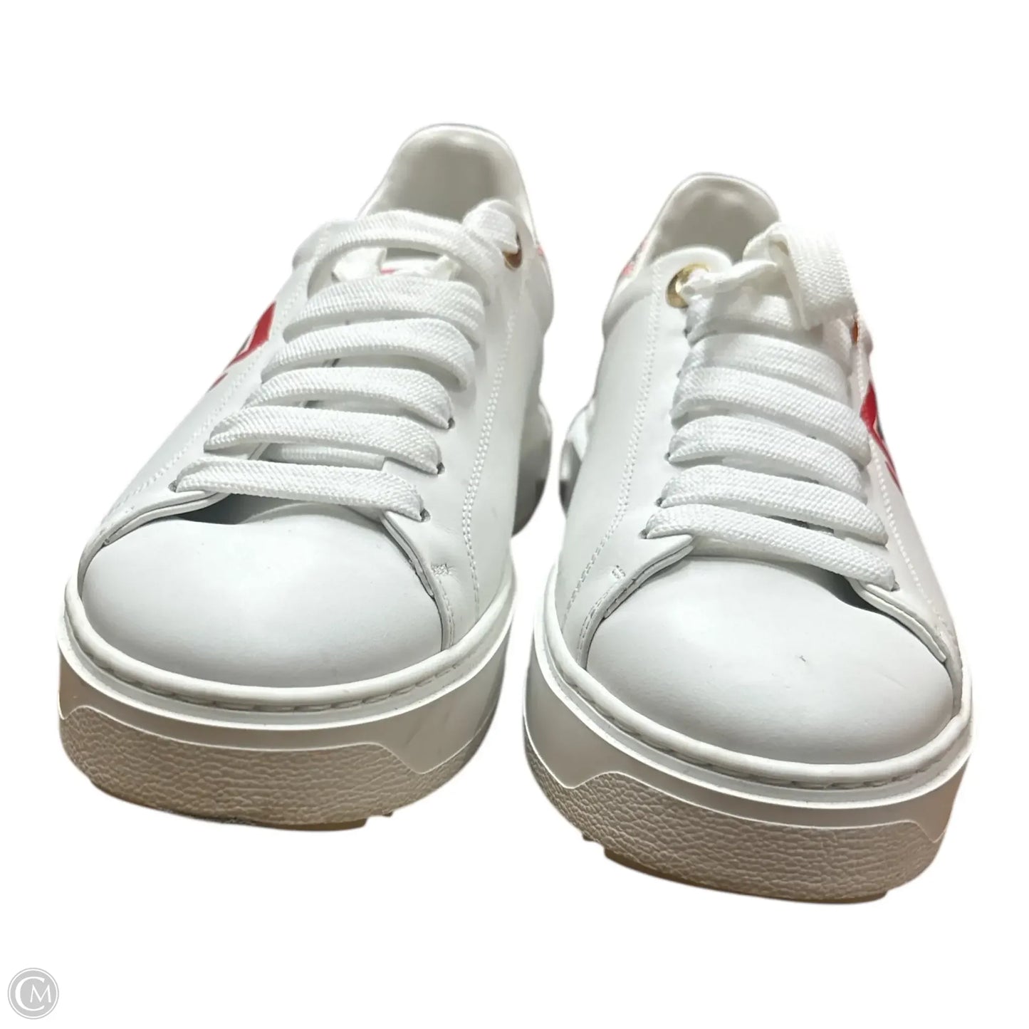 Shoes Luxury Designer By Louis Vuitton In Red & White