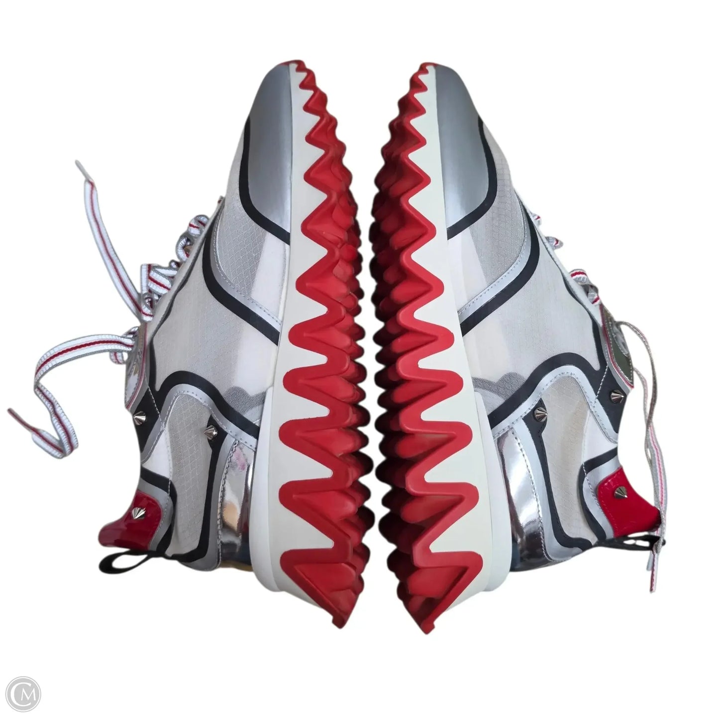 Shoes Luxury Designer By Christian Louboutin In Red & White