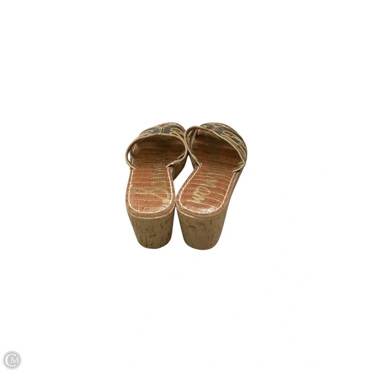 Sandals Heels Wedge By Sam Edelman In Gold, Size: 7