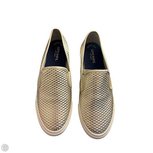 Shoes Sneakers By Sperry In Silver, Size: 9