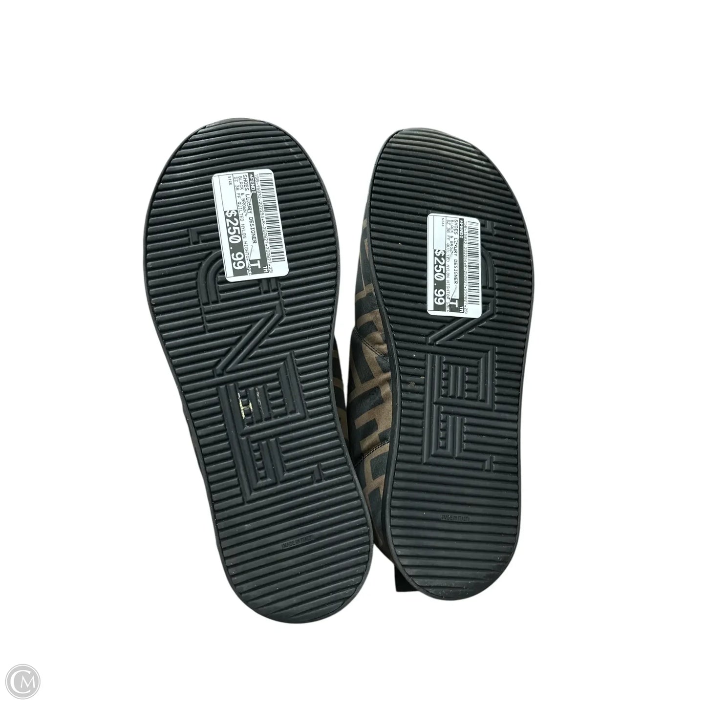 Shoes Luxury Designer By Fendi In Black & Brown