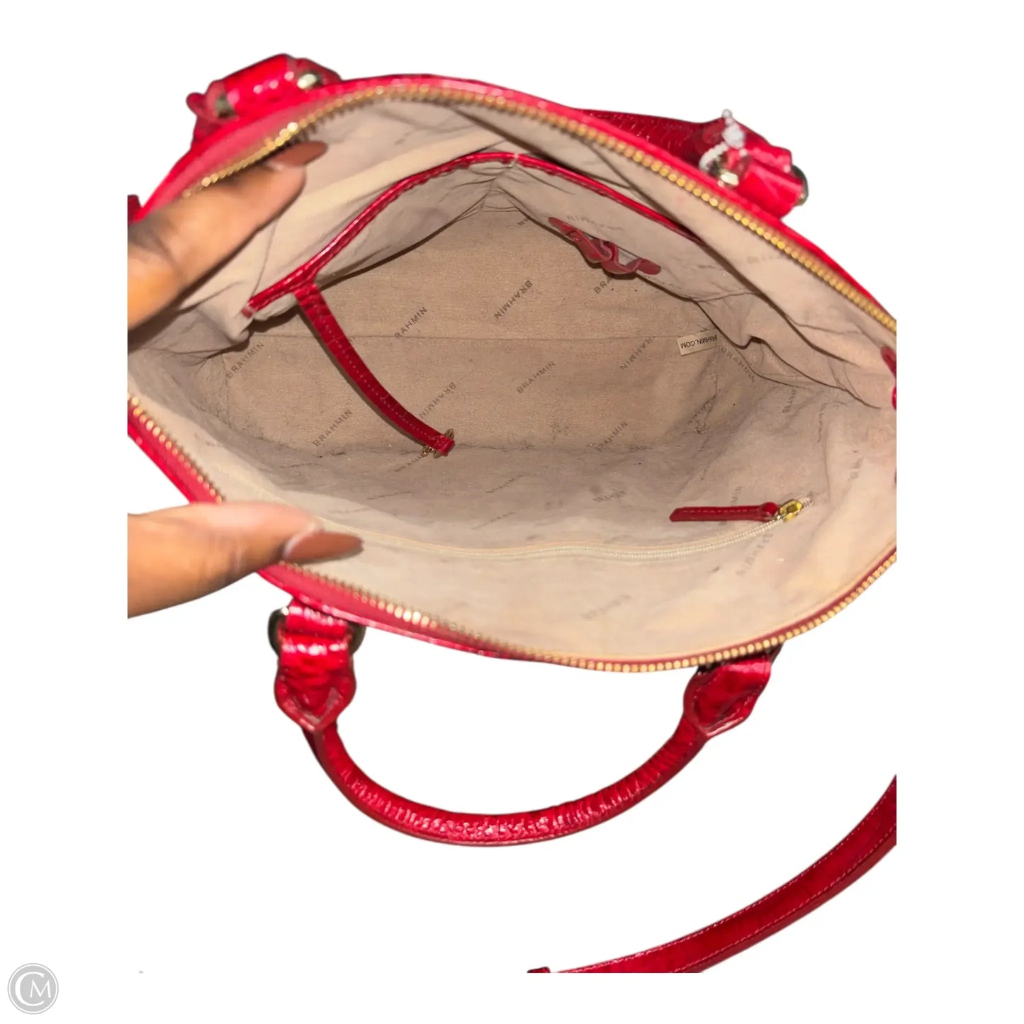 Handbag Designer By Brahmin, Size: Medium