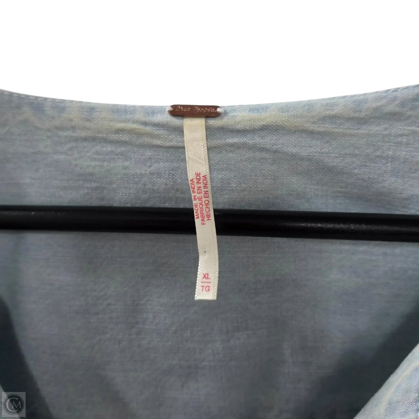 Top Long Sleeve By Free People In Blue Denim, Size: Xl