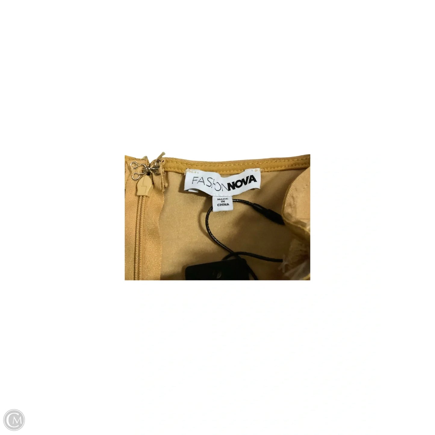 Dress Party Long By Fashion Nova In Gold, Size: S