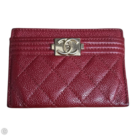 Wallet Luxury Designer By Chanel, Size: Small