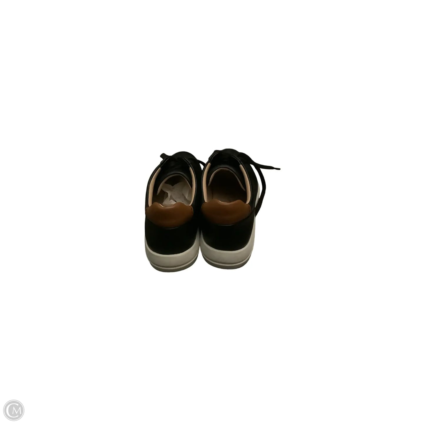 Shoes Flats By Clarks In Black & Tan, Size: 9