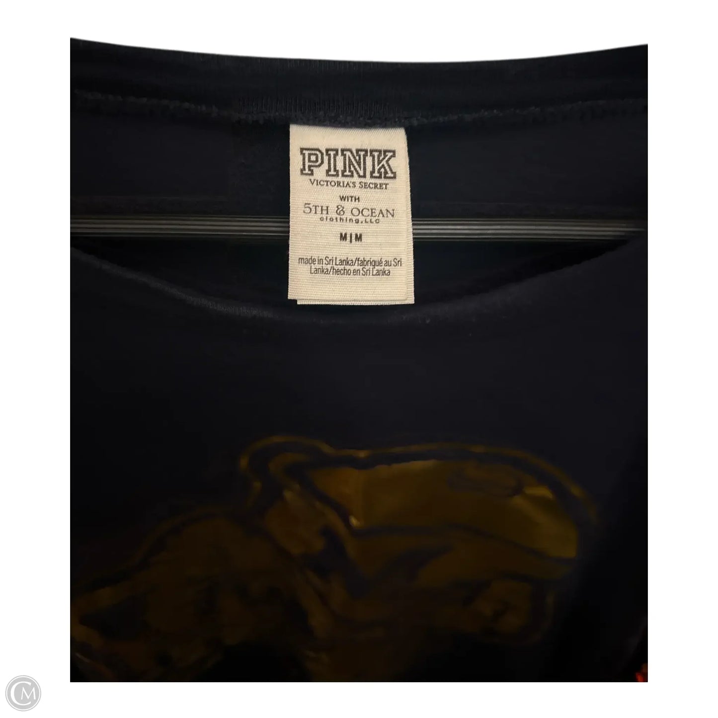 Top Long Sleeve Basic By Pink In Multi-colored, Size: M