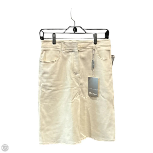 Skirt Designer By Max Mara In Cream, Size: 4