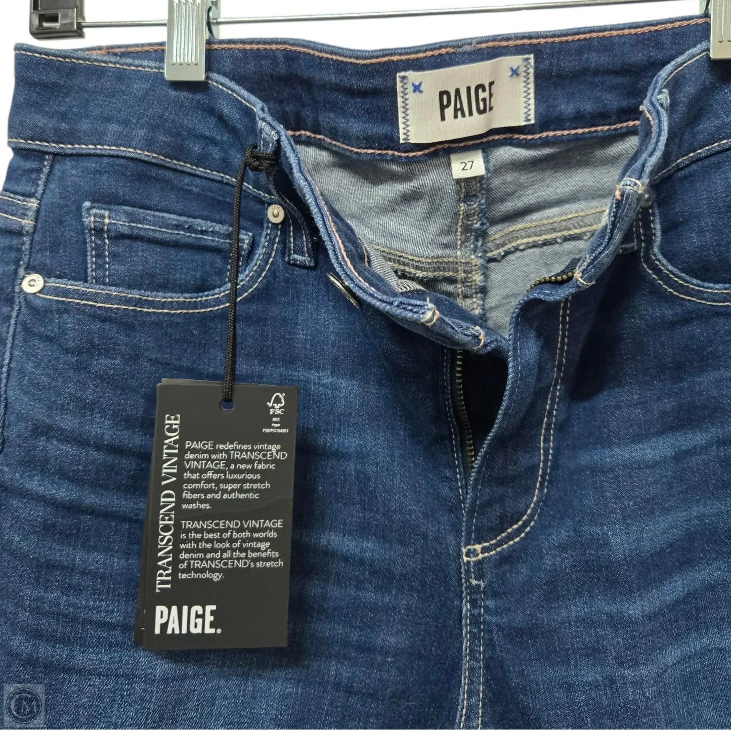 Jeans Flared By Paige In Blue Denim, Size: 4