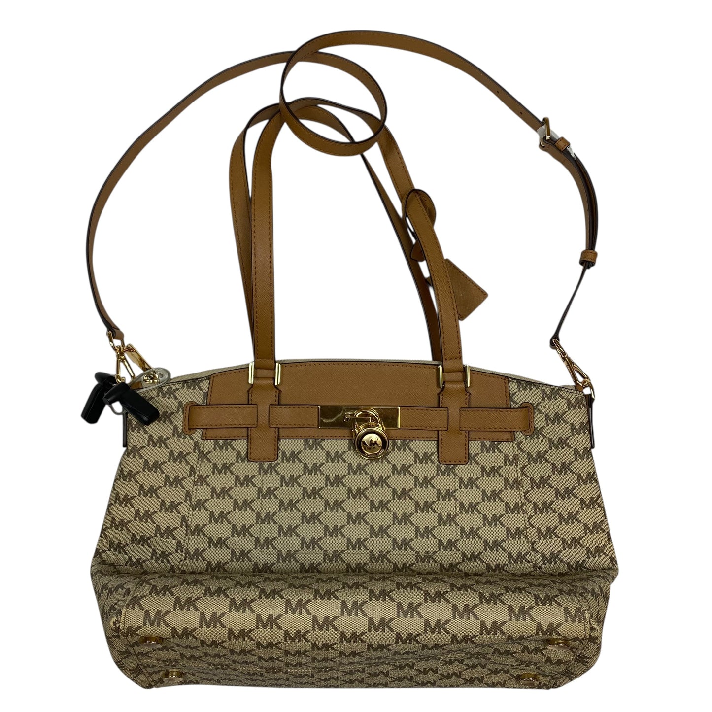 Handbag Designer By Michael Kors In Tan, Size:Large
