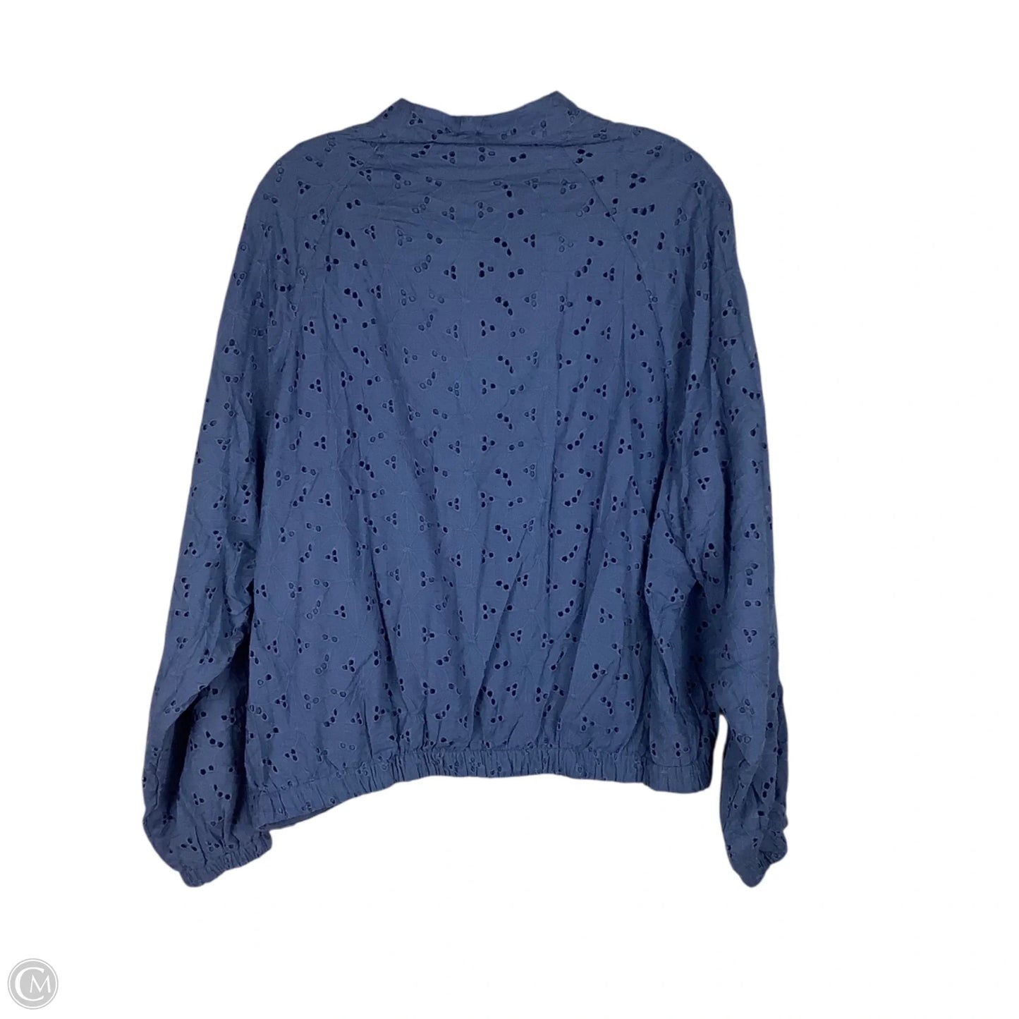 Jacket Shirt By Umgee In Blue, Size: S