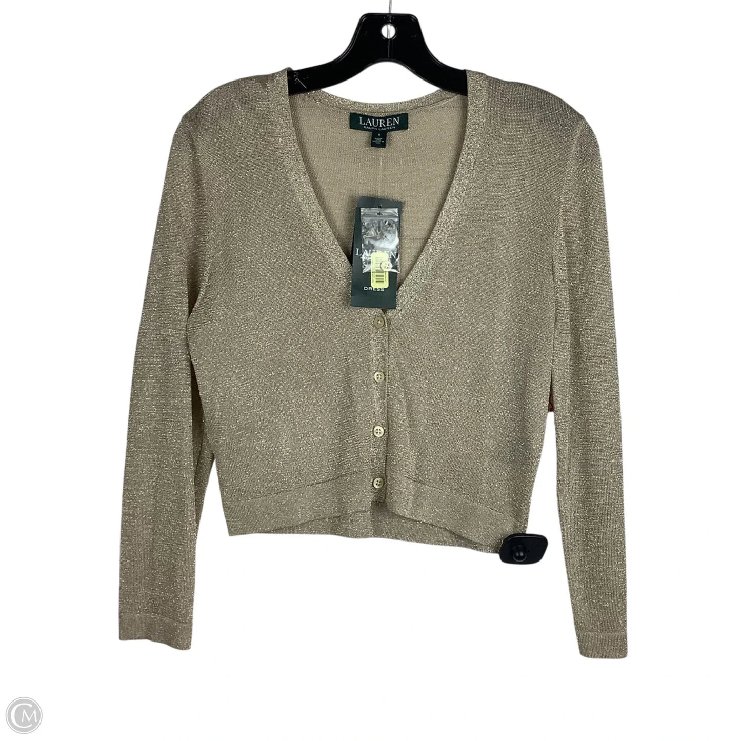 Top Long Sleeve By Lauren By Ralph Lauren In Gold, Size: S